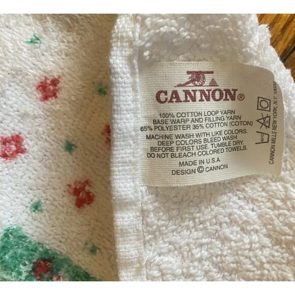 Vintage 80s Cannon Lot Of 2 Geese Kitchen Towels - Picture 3 of 6